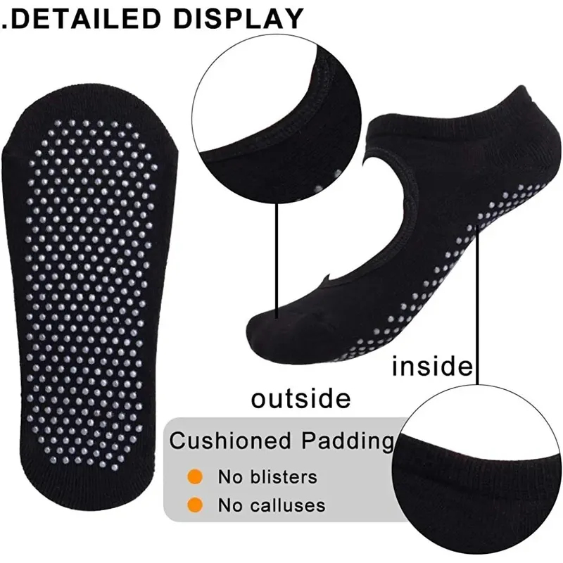 1-3pairs Backless Non-slip Fit - огляд і ціна Pilate Yoga Workout