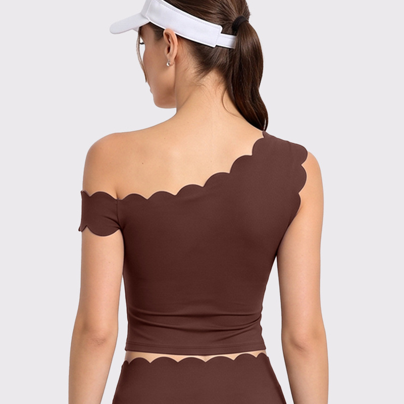 Women Scalloped One Shoulder P - огляд і ціна Pilates Yoga One